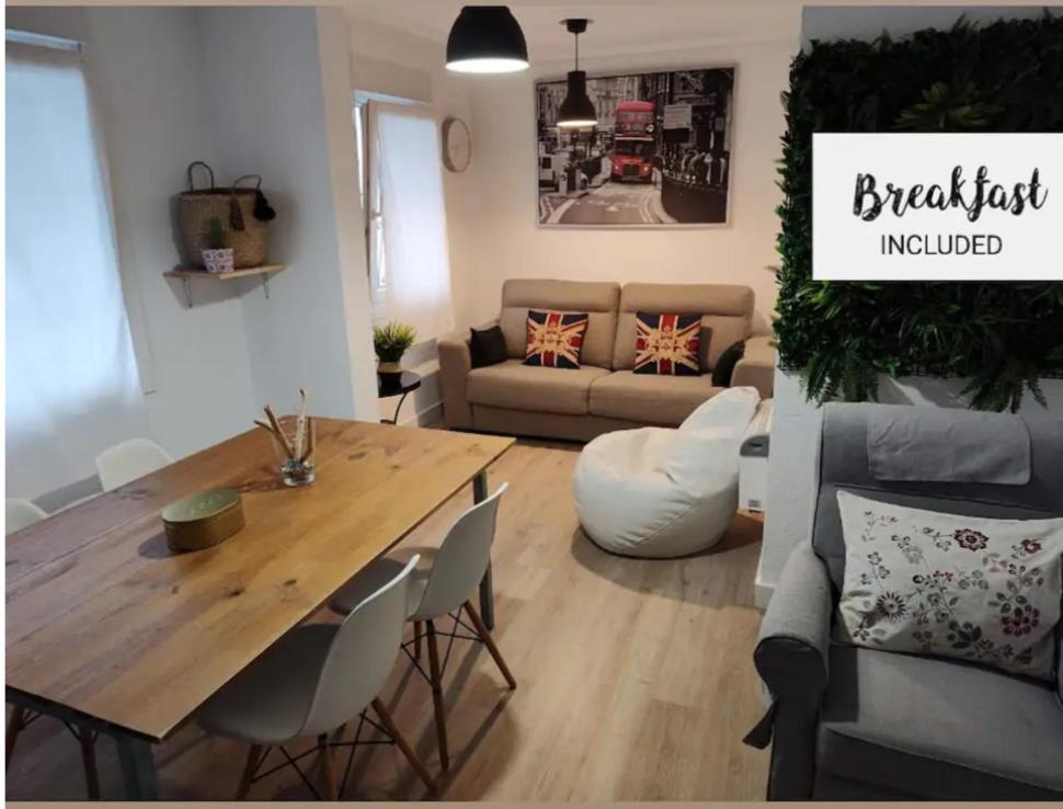Apartamento Entero Con Desayuno Incluido Y Parking Gratuito, A 3 Km De Playa Con Aire Acondicionado Muskiz Luaran gambar